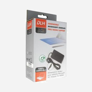 DLH Alimentation Secteur 65W 15V/4A pour Microsoft Surface Pro/Go/Laptop (DY-AI3194) - Compatibilité étendue, Câbles Secteur/CC inclus, RoHS/CE - Miniature 3