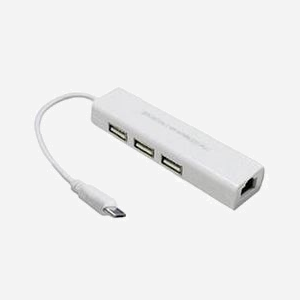DLH Station d'accueil DY-TU3175W USB 2.0 Micro-B Blanc : 3x USB 2.0 Type-A, 1x Ethernet RJ45, Poids 38g