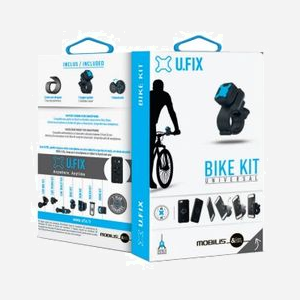 Mobilis 044002 : Support vélo universel SecureLock pour smartphones/tablettes (18-33mm), ABS/POM/Silicone, rotation horizontale/verticale, 94g