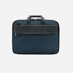Mobilis Executive 3 Malette 14" Nylon 500D Noir/Bleu - Compartiment PC 370x280x55mm, Bandoulière, Passant Trolley, 380x290x80mm, 615g