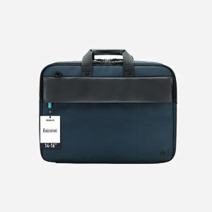 Mobilis Executive 3 Malette 16" Nylon 500D Noir/Bleu : Compartiment PC 390x350x60mm, Organiseur, Trolley, Bandoulière, 410x310x100mm, 686g - Miniature 2