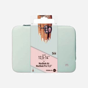 Mobilis Housse 049005 Néoprène Gris/Rose pour Ordinateur Portable 14" (35.6cm), 1 Compartiment, 330x250x18mm, Compartiment 325x245x15mm, 176g