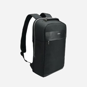 Mobilis PURE BACKPACK 056005 39.6cm (15.6") Polyester Noir/Argent, Compartiment PC 14-15.6", Trolley, Poche Secrète, Déperlant - Miniature 2