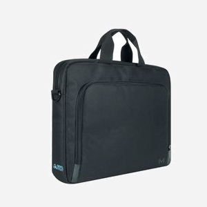 Mobilis TheOne Sacoche 14" Polyester Noir, Compartiment PC, Poche Avant, Bandoulière Amovible, 30% Matériaux Recyclés (GRS), 400x290x70mm - Miniature 2