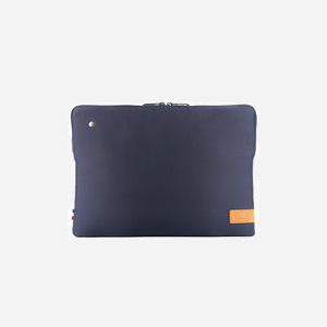 Housse Mobilis 069001 pour ordinateur portable jusqu'à 14" (35.6cm), tissu et nylon bleu, compatible Macbook Pro 13/14, protection anti-rayures et chocs, 250x350x20mm