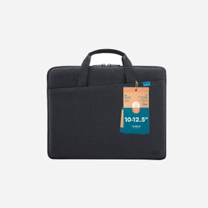 Mobilis 025030 Malette Noire pour Ordinateur Portable jusqu'à 12.5" Polyester 300D Imperméable, Compartiment Unique, Poches Avant/Arrière, Poignée Rétractable, 240x320x25mm, 250g, 35% Recyclé - Miniature 3