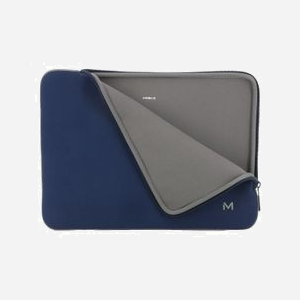 Mobilis 049021 Housse Néoprène 14" Bleu/Gris - Compatible MacBook Pro 13/14" - Protection Chocs/Rayures - 330x250mm - Fabrication Française - Miniature 1