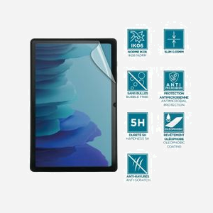 Mobilis 036314 Protection d'écran transparent 8.7" pour Samsung Galaxy Tab A9 (SM-X110/X115), résistant aux rayures et chocs, revêtement oléophobique, 0.33mm. - Miniature 3