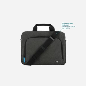 Mobilis The One Basic Malette 16" Polyester Gris - Compartiment PC 14", Poche Avant, Bandoulière Amovible 440x330x80mm, 360g - Miniature 4