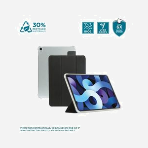 Mobilis 060017 Étui Folio pour iPad Air 11'' 2024, 27.9 cm (11"), Noir & Transparent, Résistant aux chutes, rayures & chocs, Position Stand - Miniature 3