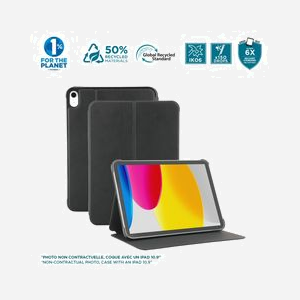 Mobilis 068020 Folio Noir pour iPad Pro 11'' 2024 - Protection antichoc et rayures - Support intégré - Taille écran max 27,9 cm (11") - Miniature 2