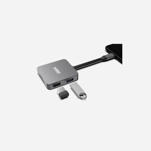 Urban Factory HUBEE LIGHT USB 3.2 Gen 1 Type-C Gris - Hub avec HDMI, USB 2.0, USB-C 100W, Lecteur SD/MicroSD - 55x55x13.5mm - Ref: TCM05UF - Miniature 5