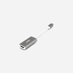 Urban Factory Adaptateur USB Type-C vers HDMI 4K AUH01UF - Gris/Blanc - Résolution 3840x2160 - Dimensions 23x160x11mm - Certifications CE, RoHS