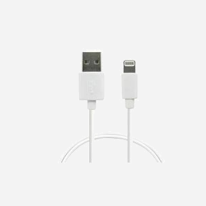 Câble Urban Factory CID90UF Lightning vers USB A 2.0 0.8m Blanc, Certification MFI, Transfert 480 Mbit/s, Connecteurs Mâle, TPE
