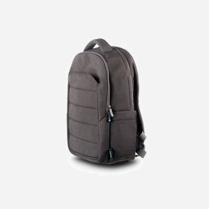 Urban Factory ELB15UF Sac à Dos 15.6" Gris - Polyester Recyclé r-PET, Résistant à l'Eau, Multiples Poches (Avant/Latérales/Intérieures) 365x175x470mm