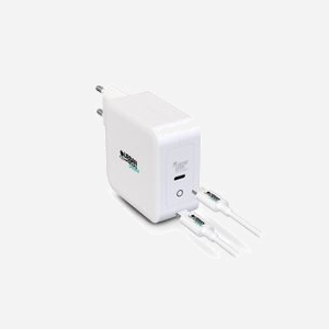 Urban Factory CYCLEE - Chargeur Secteur Universel 100W USB-C, 5-20V, 2m, Blanc - Ordinateur Portable, Smartphone, Tablette - GSC10UF - Miniature 2