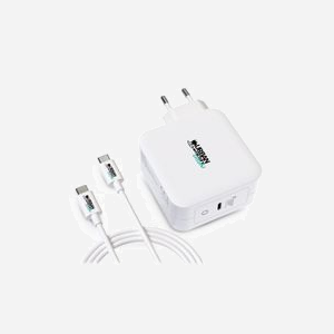 Urban Factory CYCLEE - Chargeur Secteur Universel 100W USB-C, 5-20V, 2m, Blanc - Ordinateur Portable, Smartphone, Tablette - GSC10UF - Miniature 3