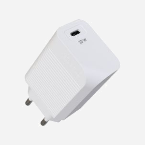Green E GR6068 - Chargeur Secteur USB-C 30W Power Delivery 3.0 Blanc - Compatible Smartphone/Tablette/Ordinateur Portable - ABS - Certifié CE/EMC/LVD/RoHS/REACH