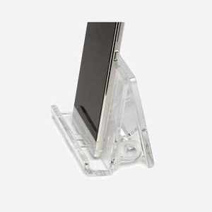 MAUL Support Bureau pour Mobile/Smartphone 1957505 Acrylique Transparent, Orientation Horizontale/Verticale, 105x97x76mm, 110g - Miniature 2