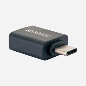 Schwaiger CAU310-533 Adaptateur USB Type-C Mâle vers USB Type-A Femelle Noir, USB 3.2 Gen 1 (3.1 Gen 1), 0.48 Gbit/s - Miniature 4
