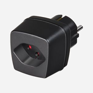 Brennenstuhl 1508480 Adaptateur/Onduleur Universel Intérieur 230V Noir, Intensité Max. 10A, Conversion AC1-to-AC2, Code SH 85044090 - Miniature 1
