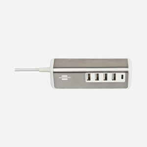 Brennenstuhl 1508230 Chargeur Secteur Universel 4 USB-A 3.2 Gen 1 + 1 USB-C 20W, Acier Inoxydable/Blanc, Câble 1.5m, 4.2A, Intérieur - Miniature 4