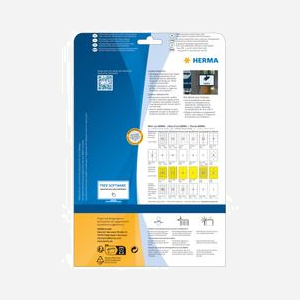HERMA 9500 Étiquette A4 Laser Polyoléfine Blanc Mat, Adhésif Permanent, Résistante Intempéries et Eau, -40°C à +150°C, 21x29.7cm, 10/paquet - Miniature 2