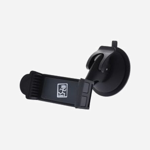 2GO Support Passif Voiture pour Smartphone/Navigateur (5-9cm) Ventouse Rotation 360° Noir - Compatible Horizontal/Vertical Ref. 795185
