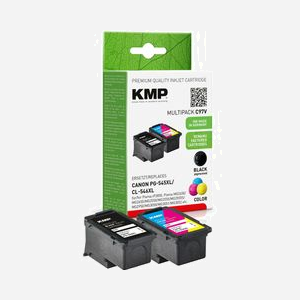 KMP C97V Pack 2 Cartouches Jet d'Encre Compatible XL (Noir 15ml, Couleur 13ml) - Rendement 400/300 pages - Canon Pixma IP/MG/MX/TR/TS Series