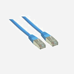 Alcasa Câble Réseau 3m Cat6 S/FTP SF/UTP (S-FTP) Bleu RJ-45 Mâle/Mâle 250 MHz PVC Ref: 8060-030B
