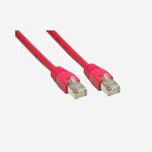 Alcasa Câble Réseau Cat. 6 S/FTP Rouge 30m, Connecteurs RJ-45 Plaqué Or, Standard EIA/TIA 568B, Gaine PVC, Référence 8060-300R