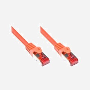 Câble Réseau Alcasa 0.25m Cat6 S/FTP (S-STP) Orange, Connecteurs RJ-45 Plaqué Or, AWG 27/7, 250 MHz, Diamètre 6.2mm, Manteau Nylon/PVC - Miniature 1