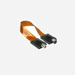 Alcasa S-FD26FK Câble Coaxial 0.263m Type F Mâle vers IEC Femelle Droit Orange (x1)