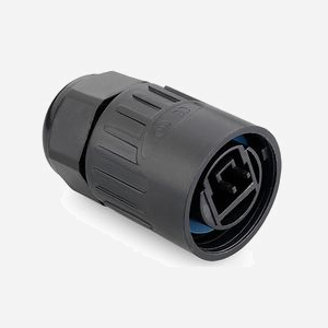Alcasa IC06-R101 Connecteur RJ45 Noir IP65/IP67, Plastique/Gel de silice, Durée de vie 500 cycles, Température -40°C à 80°C - Miniature 3