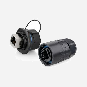 Alcasa IC06-R101 Connecteur RJ45 Noir IP65/IP67, Plastique/Gel de silice, Durée de vie 500 cycles, Température -40°C à 80°C - Miniature 4