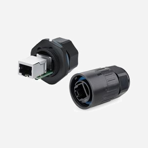 Alcasa IC06-R101 Connecteur RJ45 Noir IP65/IP67, Plastique/Gel de silice, Durée de vie 500 cycles, Température -40°C à 80°C - Miniature 5