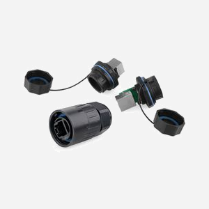 Alcasa IC06-R103 Connecteur RJ45 Noir Cuivre/Plastique/Gel de Silice IP65/IP67 Durée de Vie 500 Cycles Température -40 à 80°C - Miniature 5
