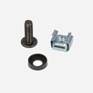 Alcasa GC-N0099 : Kit de visserie pour racks, 50 pièces, Vis Allen (Hex), Couleur noire - Miniature 1