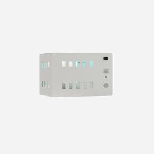 Alcasa PCT01-C10G Module de Charge USB Type-C 10 Ordinateurs Portables (max 11") 348W Blanc, Désinfection UV-C, Ventilation, Rangement Roulant Acier - Miniature 3