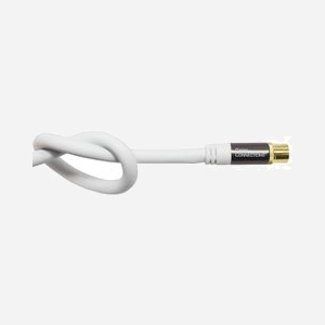 Alcasa GC-M2061 Câble Coaxial RG-6/U 1m IEC Mâle vers IEC Femelle Courbe, contacts Or, 75 Ohm, gaine 8mm PE/PVC, blindage Aluminum Mylar - Miniature 2