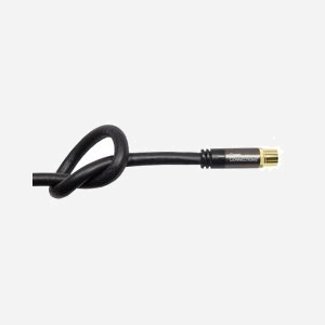 Alcasa GC-M2072 Câble Coaxial RG-6/U 1.5m, Connecteurs IEC/Koax, Impédance 75 Ohm, Gaine 8mm PVC, Conducteur Cuivre 1mm, Blindage Aluminum Mylar, Noir - Miniature 2