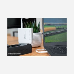 Alcasa PCA-W006W Chargeur Secteur Universel 140W, 2x USB Type-C, Quick Charge 5, PPS, GaN, 100-240V, Protections multiples, Blanc, Câble USB-C inclus - Miniature 3