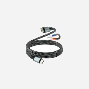 Alcasa 2060-MT010SW : Câble USB 2.0 USB-C mâle vers USB-C mâle, Noir et Blanc, Facteur de forme droit, Référence fabricant 2060-MT010SW
