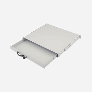 Digitus DN-19-KEY-1U Tiroir Clavier 1U 19" Gris - 485x400x45mm, Charge 25kg - Pour Armoires Réseau Digitus, Acier, Turquie
