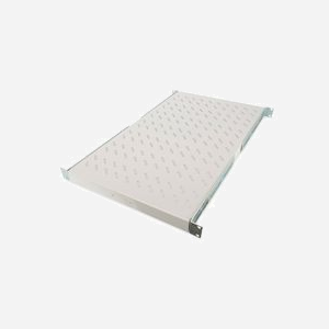 Digitus DN-19-TRAY-1-1000 Étagère Fixe 1U pour Armoire 19" (483mm), 483x720x50mm, Gris, Charge Max. 100kg, Optimisée Composants Non-19"
