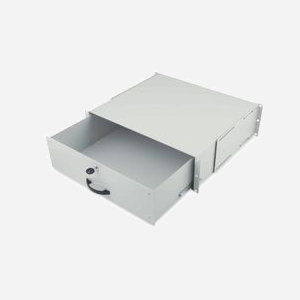 Digitus DN-19-KEY-3U Tablette d'Archivage 19" 3U Gris, Charge Max. 25kg, 485x480x134mm, Compatible Armoires Réseau 19", Acier, Turquie