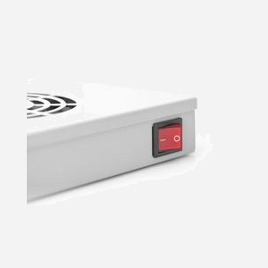 Digitus DN-19-FAN-4-HO : Unité de Ventilation Toit Rack 19" 4 Ventilateurs, 552 m³/h, Gris RAL 7035, Dimensions 400x45x438 mm - Miniature 3