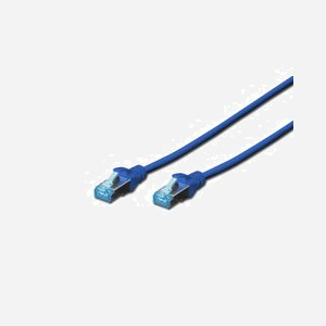 Digitus Câble de Brassage Cat5e SF/UTP 1m Bleu - Connecteurs RJ45 Mâle/Mâle - AWG 26/7 - Gaine PVC - Conforme ISO/IEC 11801 & TIA/EIA 568-B - Miniature 1