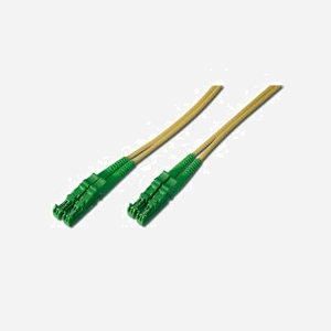 Digitus Câble Fibre Optique OS2 Monomode 1m, Connecteurs E2000(8° APC)-E2000(8° APC), Câble I-VH, Diamètre 9/125µm, Vitrocéramique, Jaune - Miniature 1
