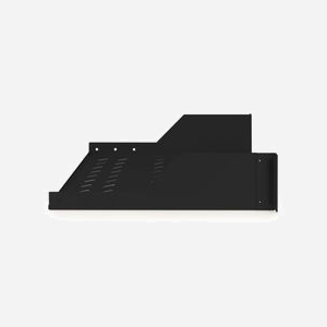 Digitus DN-19-TRAY-2-SW : Étagère fixe 19" 2U, 483 x 370 x 88 mm, charge max. 25 kg, pour armoire réseau, noir - Miniature 4